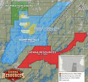 Sienna Resources Inc. Commences Work on the 31,718-acre Stonesthrow Project, prospective for gold, silver, and copper, in Saskatchewan